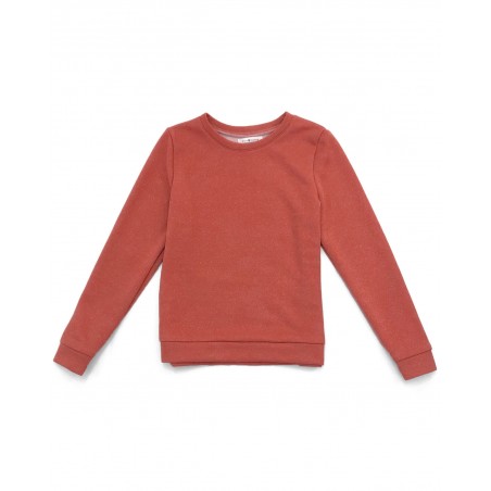 Pull vegan Jäger en coton bio terracotta pailleté fabriqué en France à Toulouse