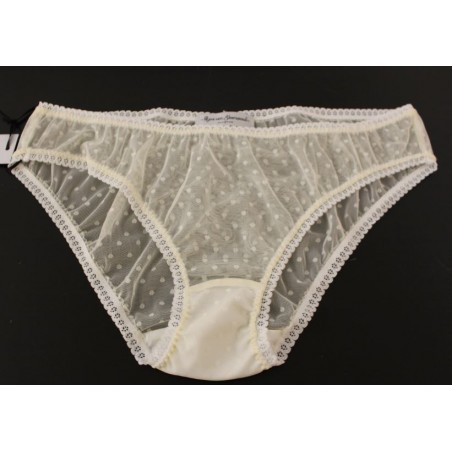 Culotte transparente pois blanc taille 42