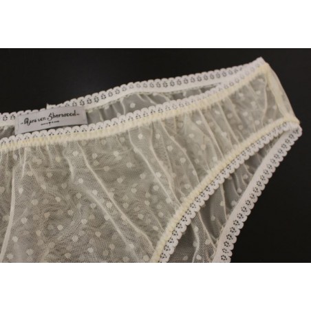 culotte dentelle détail élastique à picot