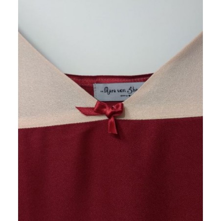 débardeur viscose bicolore détail noeud