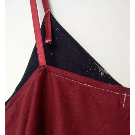 débardeur viscose bicolore détail doublure